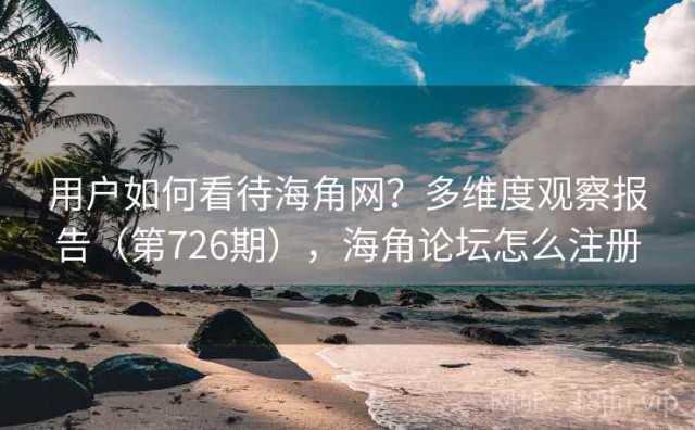 用户如何看待海角网？多维度观察报告（第726期），海角论坛怎么注册