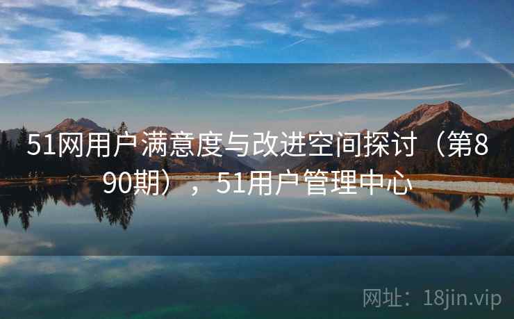 51网用户满意度与改进空间探讨（第890期），51用户管理中心