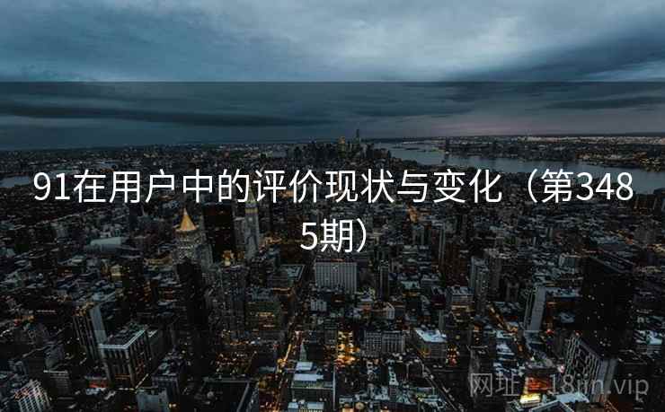91在用户中的评价现状与变化(第3485期) 91在用户中的评价现状与变化(第3485期)