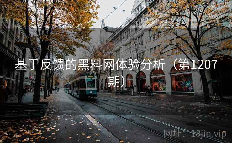 基于反馈的黑料网体验分析（第1207期）